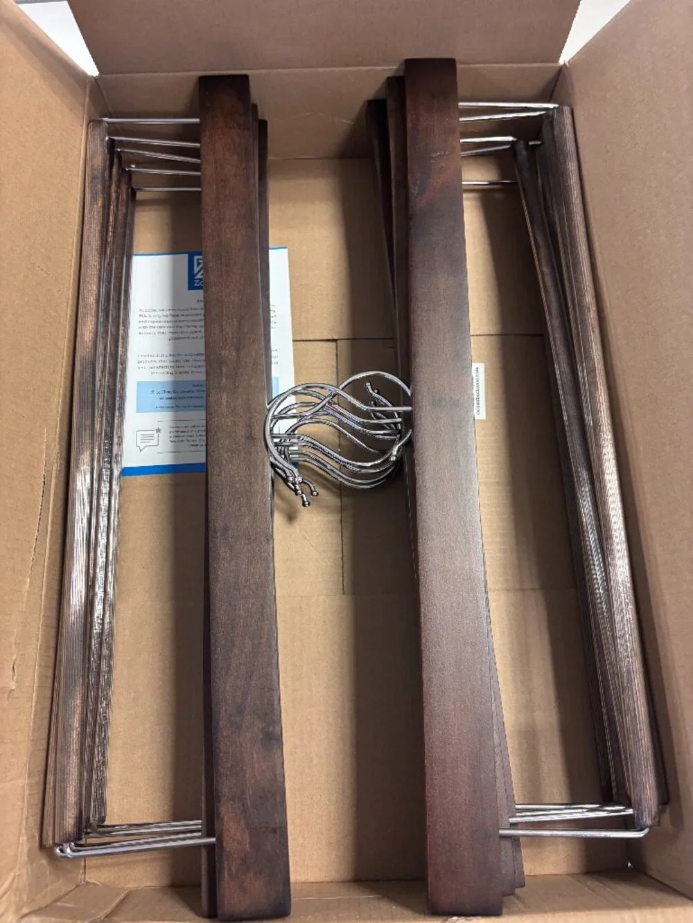 Zober Wooden Slack/Pants hanger 360 Hook - Vintage 10PK